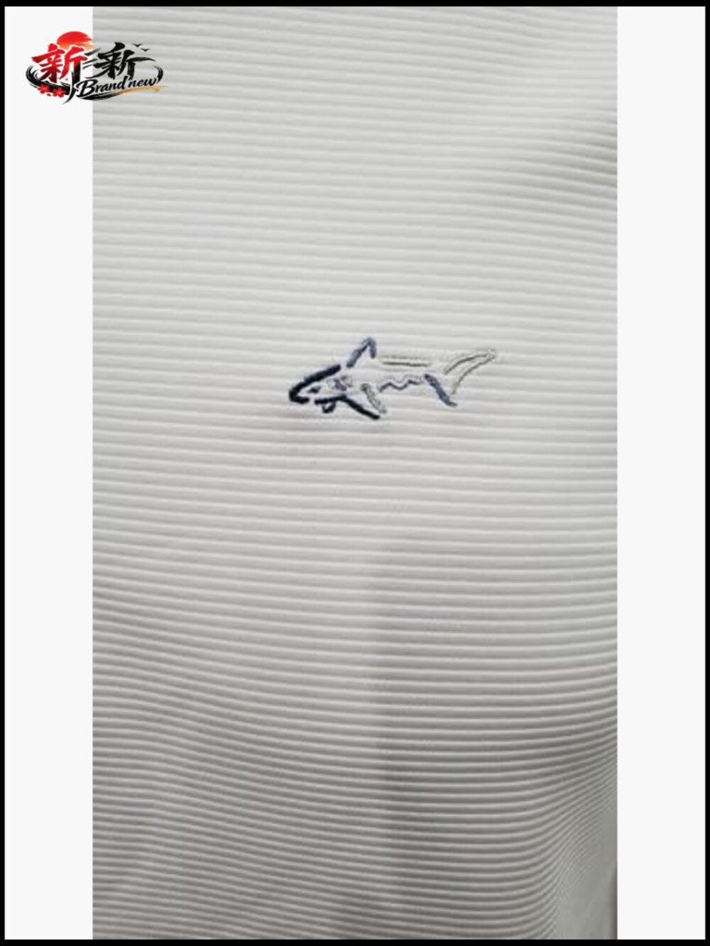 Men's Quarter Zip Polyester Stripe Sweater Performance Activewear - Picture 3 of 4